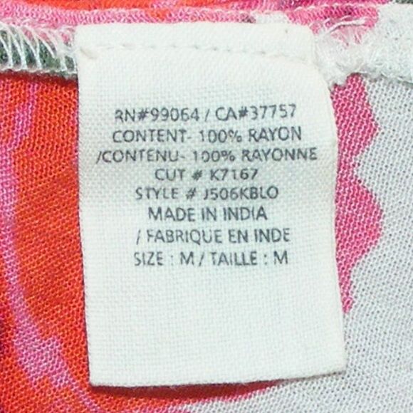 BILLABONG Swim cover/Camisole, M, Cropped, White/Red Floral, Straps - Picture 10 of 11